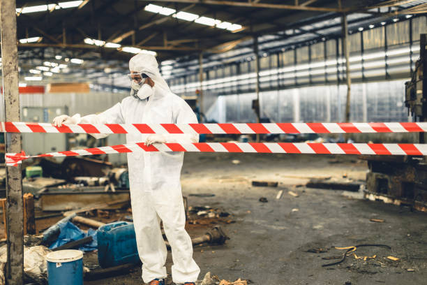 Professional Sewage Cleanup technician working in Vienna, VA